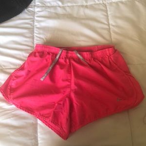 Hot pink Dri fit Nike running shorts